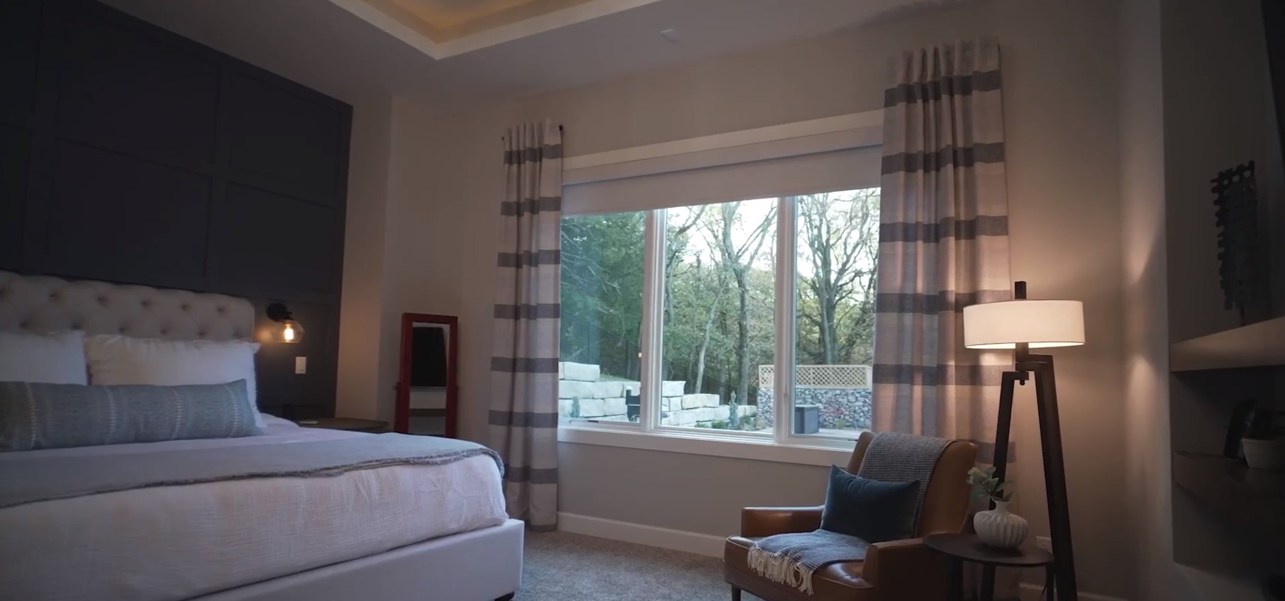 blackout shades rolling down automatically using motorization